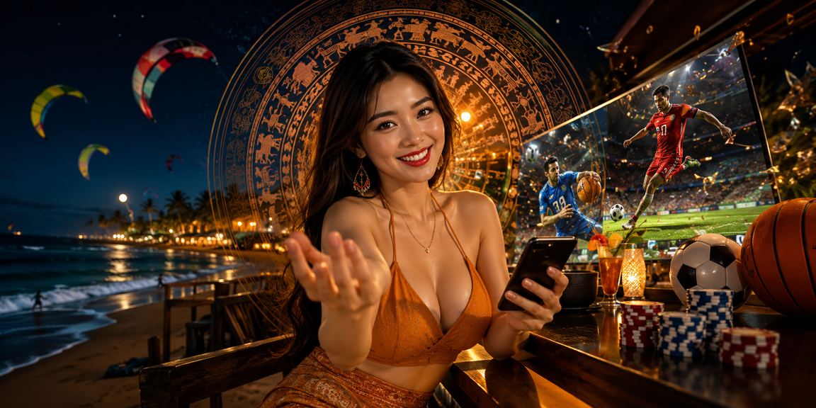 Người dùng tại Mũi Né đặt cược thể thao trực tuyến bên bờ biển khi trời chiều